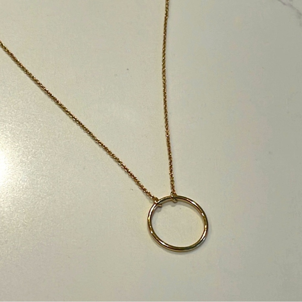 Gorjana Gold Open Circle Necklace
